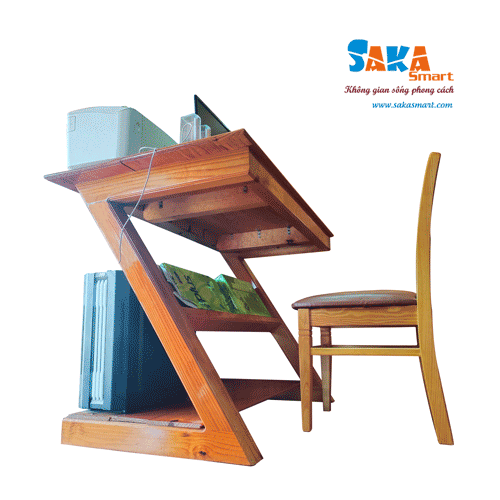 Bàn học tập chữ Z Sakasmart 3 Bàn học chữ Z SakaSmart