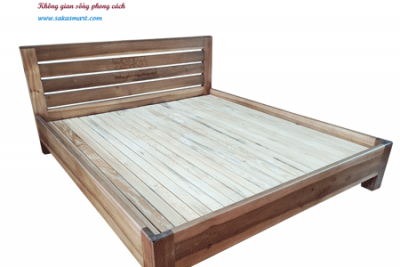 Giường gỗ nâu G PN 2 SakaSmart 4