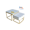 Bàn Trà Sofa Đôi Chữ Nhật Mặt Đá CN18
