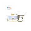 Bàn Trà Sofa Đôi Chữ Nhật Oval Mặt Đá TOV20