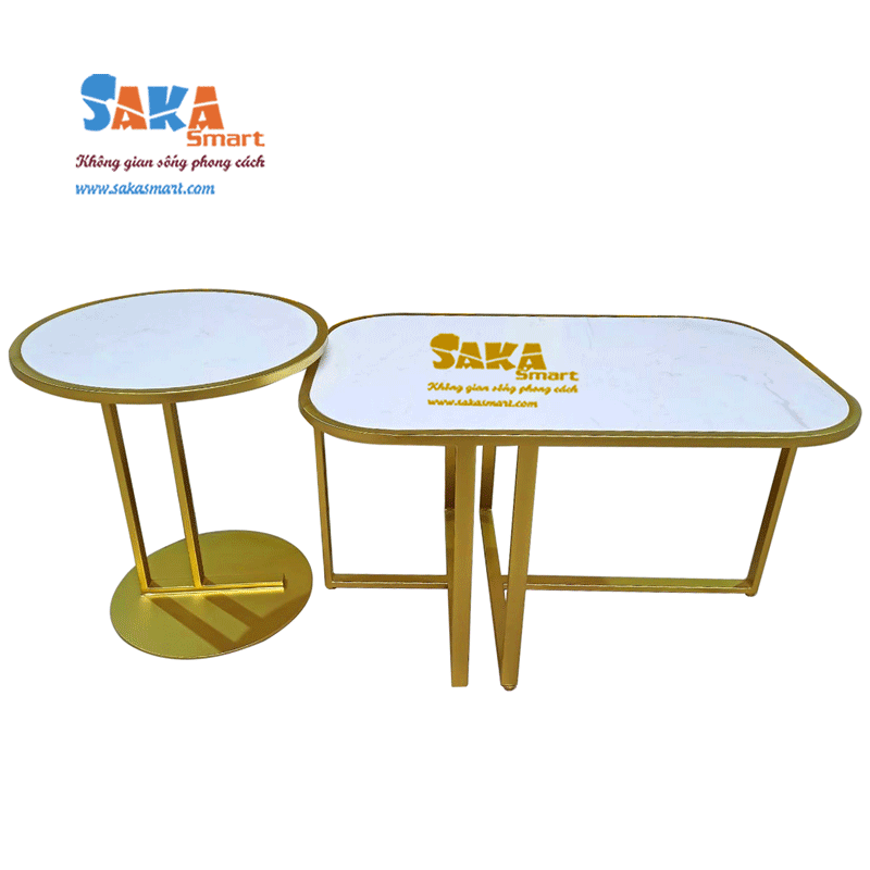 Bàn-Trà-Sofa-Đôi-Chữ-Nhật-Với-Ovan-Mặt-Đá-Trắng-Vân-Mây-BSFD-TOV21-2 Bàn Trà Sofa Đôi Chữ Nhật Oval Mặt Đá TOV21