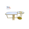Bàn Trà Sofa Đôi Chữ Nhật Oval Mặt Đá TOV21