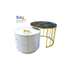 Bàn Trà Sofa Đôi Tròn Mặt Đá T22