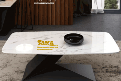 Bàn Trà Sofa Mặt Đá Chân V