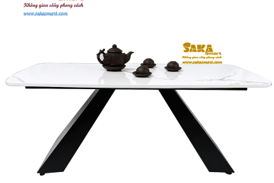 Bàn Trà Sofa Mặt Đá Chữ Nhật Bo Góc A5