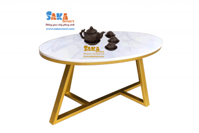 Bàn Trà Sofa Mặt Đá Elip E10