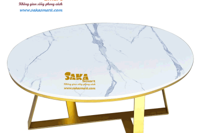 Bàn Trà Sofa Mặt Đá Elip E11