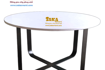 Bàn Trà Sofa Mặt Đá Tròn T13