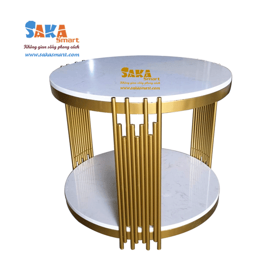 Bàn-Trà-Sofa-Tròn-Mặt-Đá-Trắng-Vân-Mây-BSF-T16-1 Bàn Trà Sofa Tròn Mặt Đá Trắng Vân Mây BSF T16