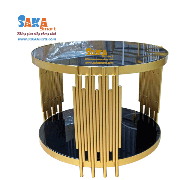 16B-Bàn-Trà-Sofa-Tròn-Mặt-Kính-Đen-BSF-T16-1