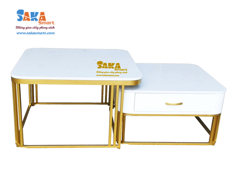 àn trà sofa mặt đá chân sắt BSFD CN17