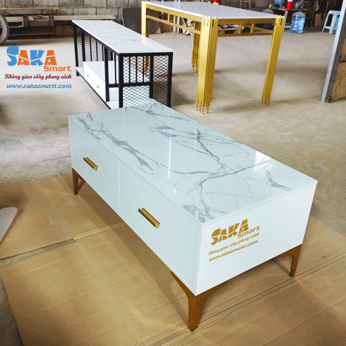 Bàn-Trà-Sofa-Chữ-Nhật--Mặt-Đá-Trắng-Vân-3D-Tủ-Đôi--BSF-CN43-2 Bàn Trà Sofa Chữ Nhật Mặt Đá Tủ Đôi CN43