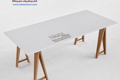 bàn ăn chân chữ A phong cách Scandinavian SK2