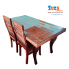 Bàn ăn gỗ đỏ SakaSmart