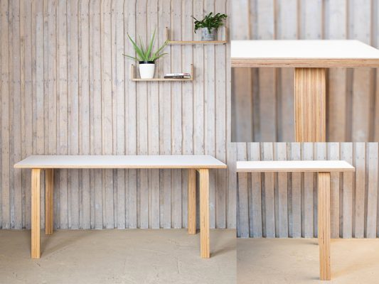 Bàn ăn gỗ Plywood rất thân thiện với môi trường