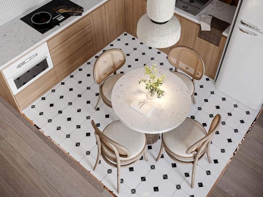 Bàn ăn nên phù hợp thiết kế nội thất chung