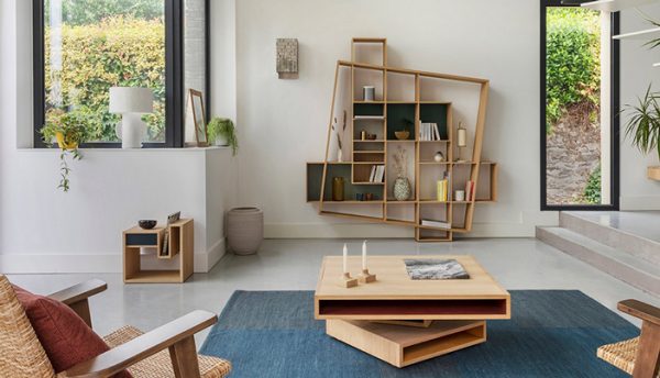 Kệ treo tường gỗ Plywood chất lượng và hiện đại
