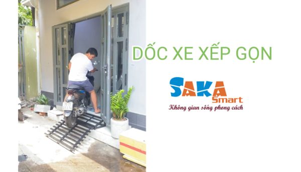 Lắp đặt dốc xe xếp gọn cho khách hàng ở Gò Vấp