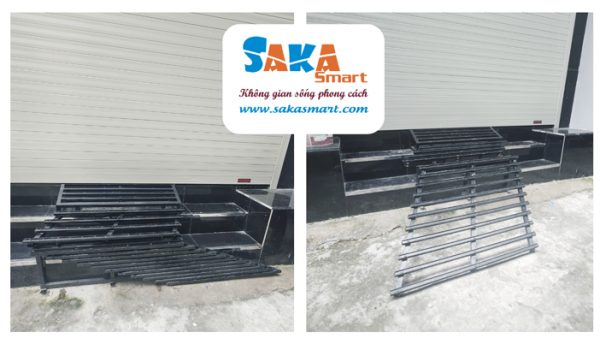 Lắp đặt dốc xe xếp gọn cho khách hàng ở quận 8