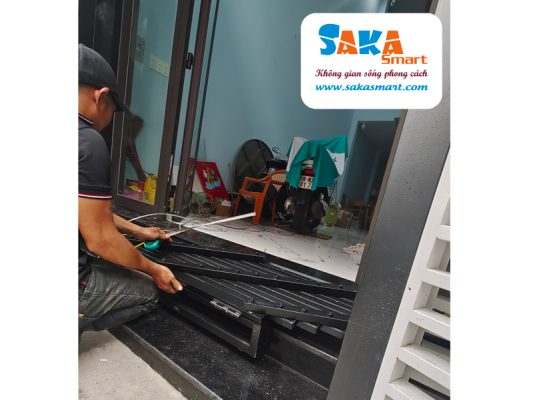Thi công dốc xe xếp gọn cho khách hàng ở Bình Tân