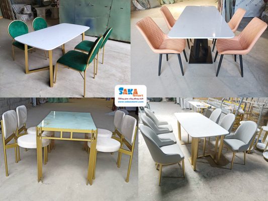 Chọn bàn ăn theo chất liệu