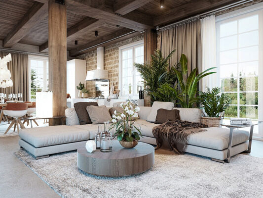 Phong cách nội thất rustic đẹp mộc mạc