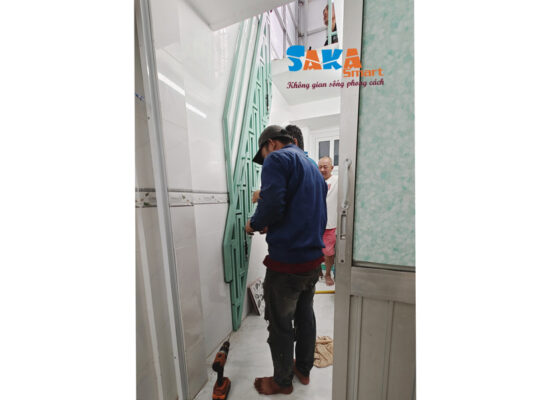Cầu thang xếp gọn SakaSmart bền đẹp hiện đại