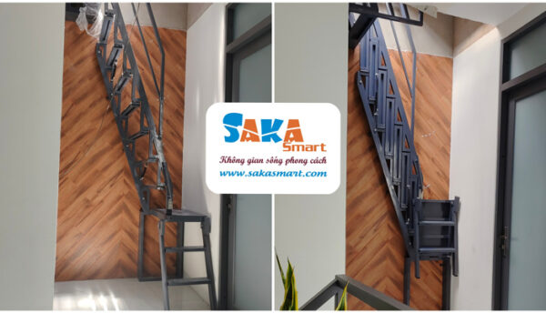 Mẫu cầu thang xếp gọn tốt nhất hiện nay
