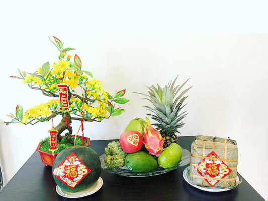 Chọn màu xanh decor nhà cửa ngày Tết
