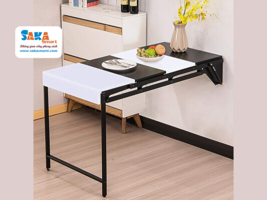 Bàn ăn đa năng gấp gọn phù hợp với diện tích nhỏ