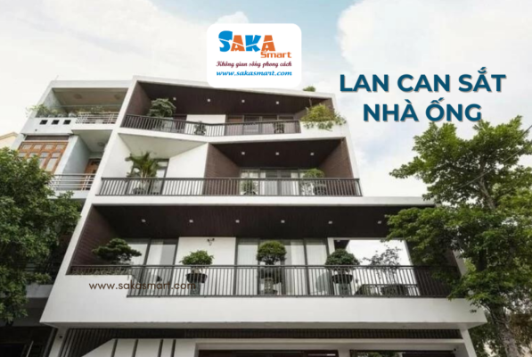 Lan can sắt ban công nhà ống