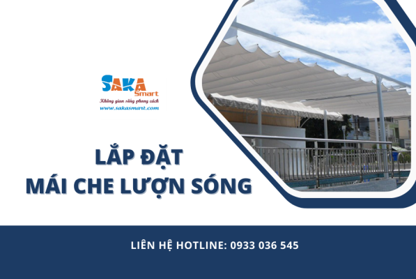 Lắp đặt mái che lượn sóng