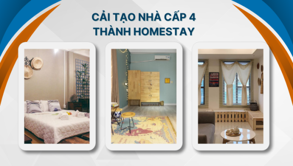 Cải tạo nhà cấp 4 thành homestay
