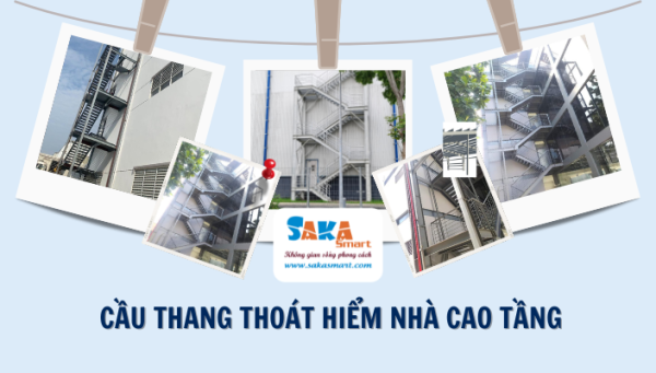 Cầu thang thoát hiểm nhà cao tầng