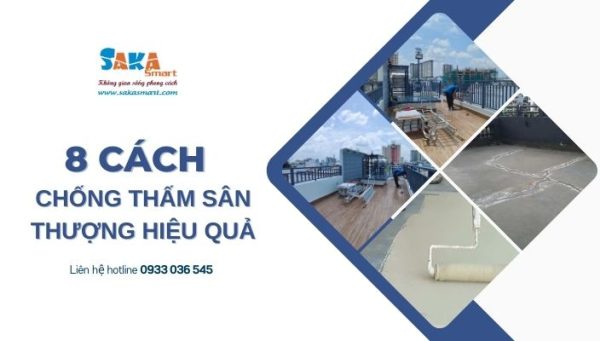 8 cách chống thấm sân thượng hiệu quả