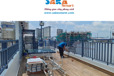 Thi công chống thấm dột SakaSmart