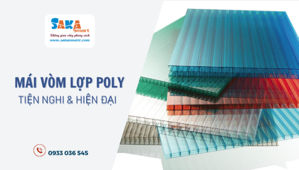 Mái che vòm lợp poly