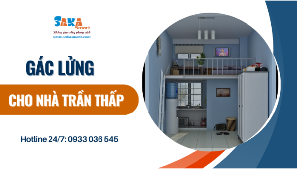 Xây dựng gác lửng cho nhà trần thấp