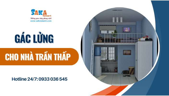 Xây dựng gác lửng cho nhà trần thấp
