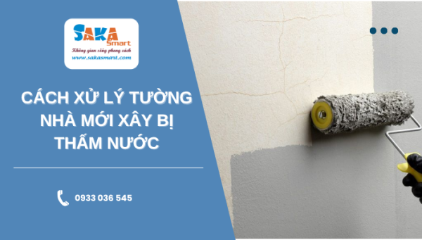 Cách xử lý tường nhà mới xây bị thấm nước