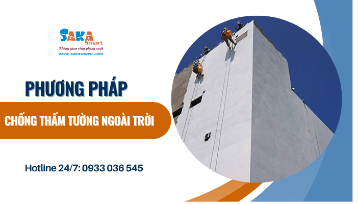 phương pháp chống thấm tường ngoài trời