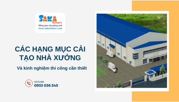 Các hạng mục cải tạo nhà xưởng