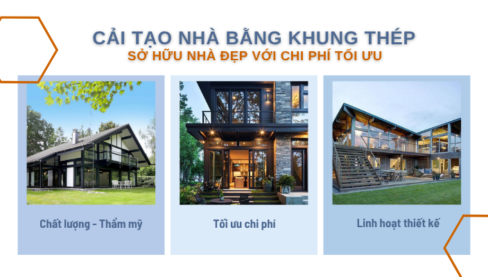 Cải tạo nhà bằng khung thép