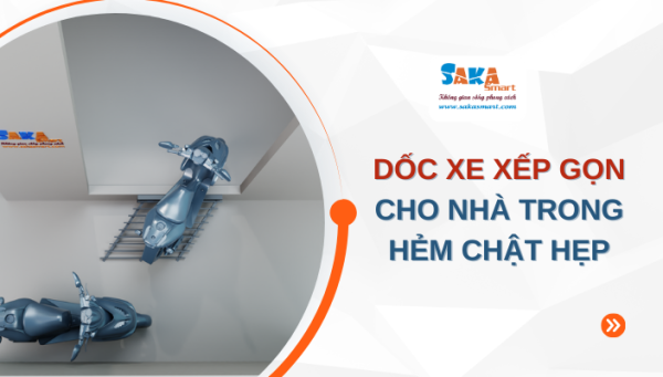 Dốc xe xếp gọn cho nhà trong hẻm chật hẹp