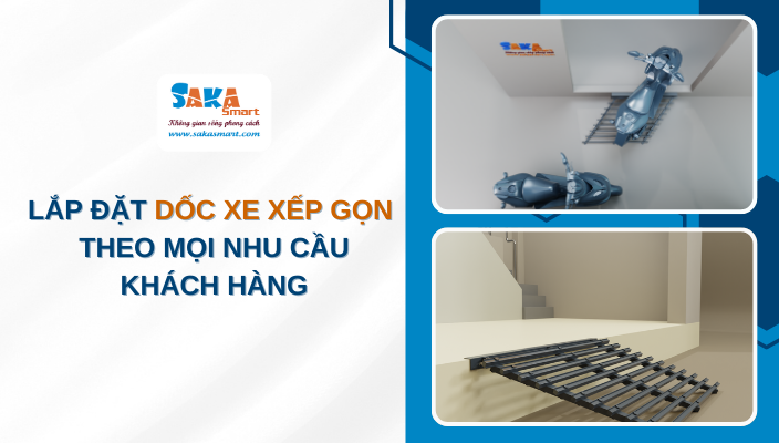 Lắp đặt dốc xe xếp gọn theo mọi nhu cầu khách hàng
