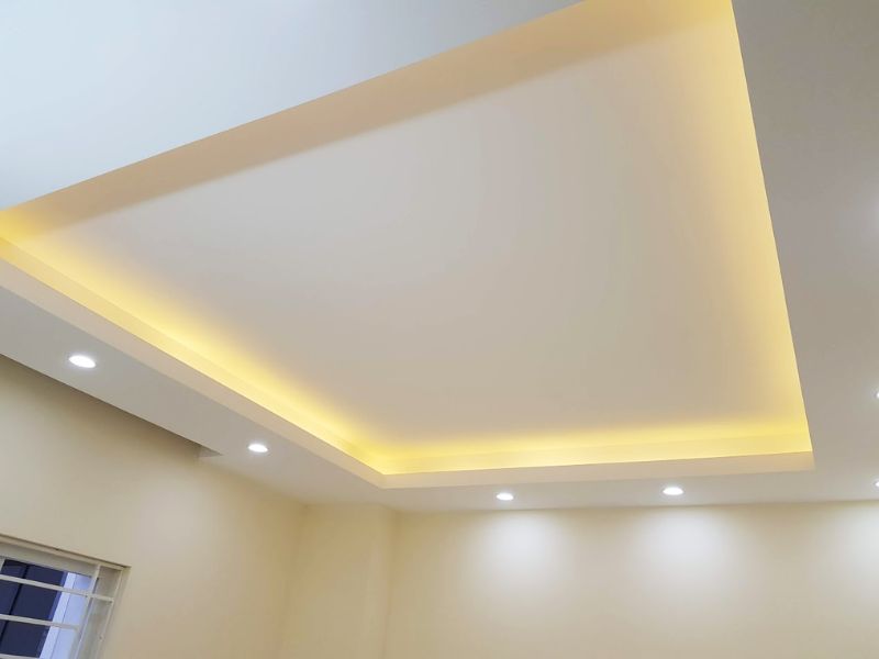 Trần thạch cao giật cấp