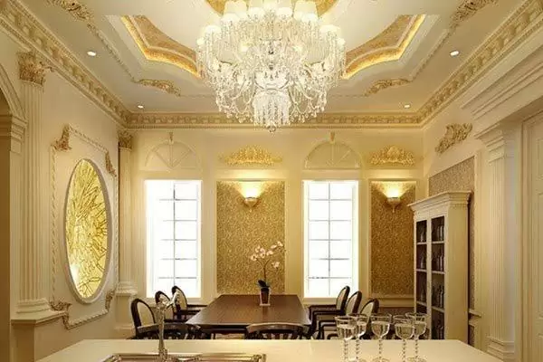 Trần thạch cao kết hợp đèn trang trí