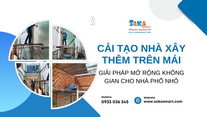 Cải tạo nhà xây thêm trên mái