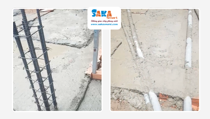 nhà 2 căn đôi 6x14m cần xử lý nền khác nhà ở thông thường