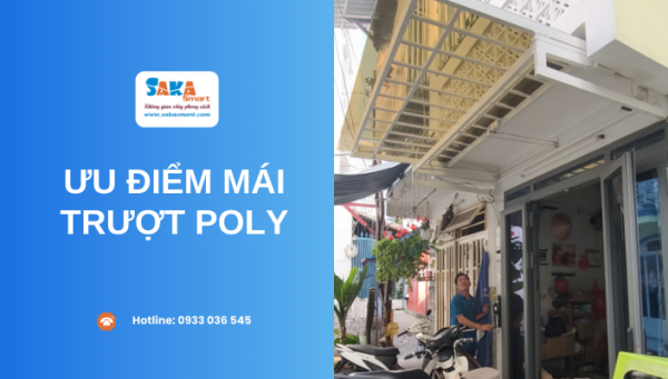 Ưu điểm mái trượt poly